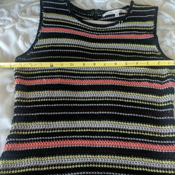Rachel Roy Crochet Long Sleeveless Top - Picture 6 of 10